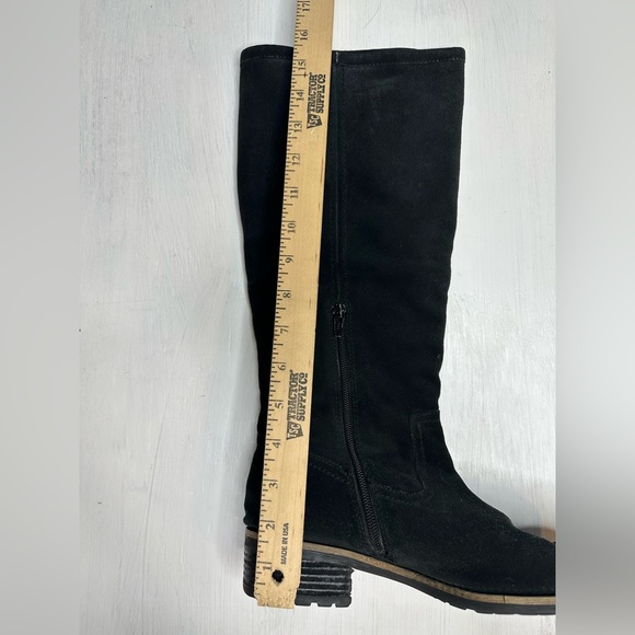 Franco Sarto A-Track Knee High Black Suede Boots Women’s 7M Vibram - Picture 14 of 15